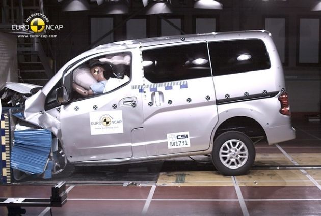 Краш-тест Nissan Evalia Краш-тест Nissan Evalia
